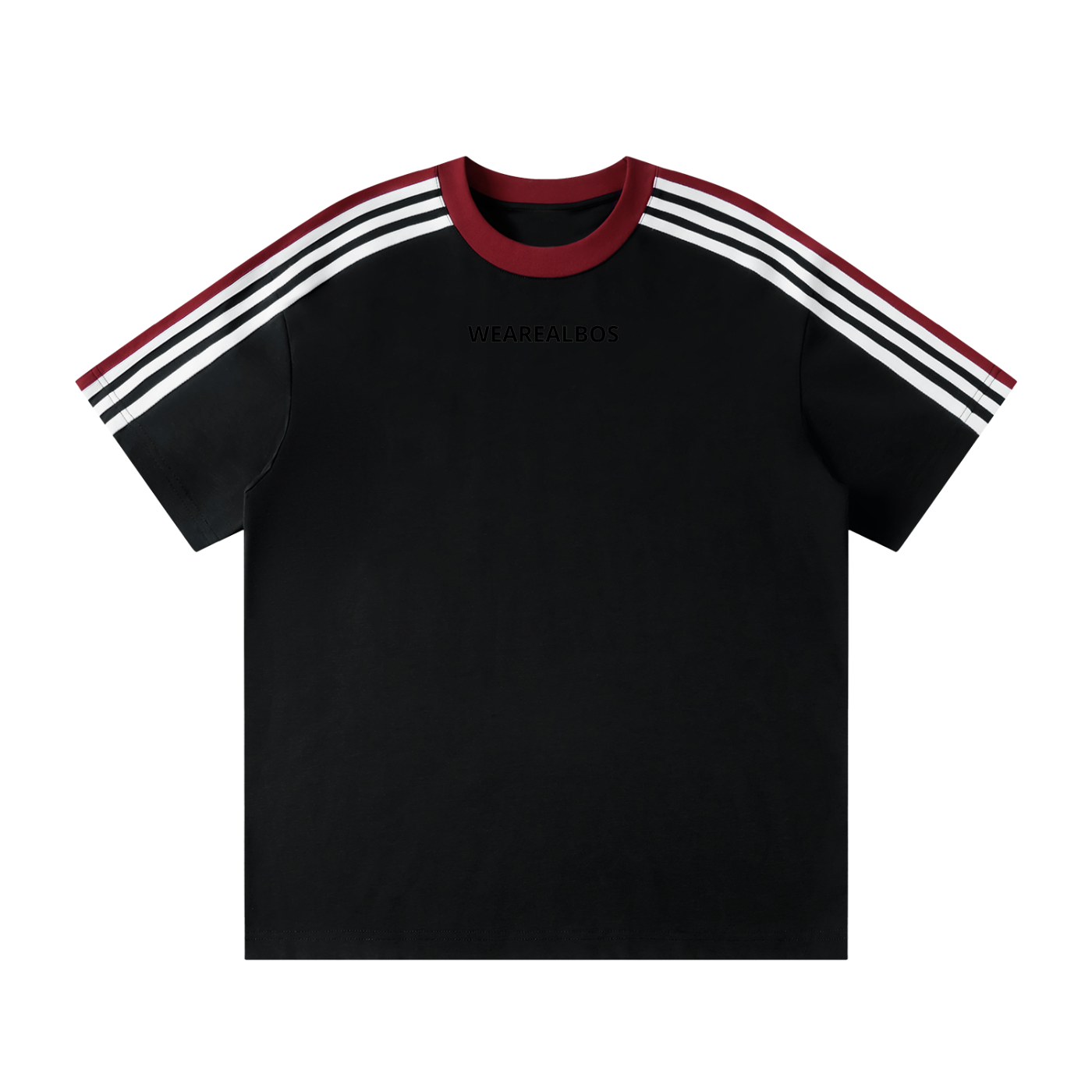 Unisex Colorblock Striped T-Shirt (Loose)