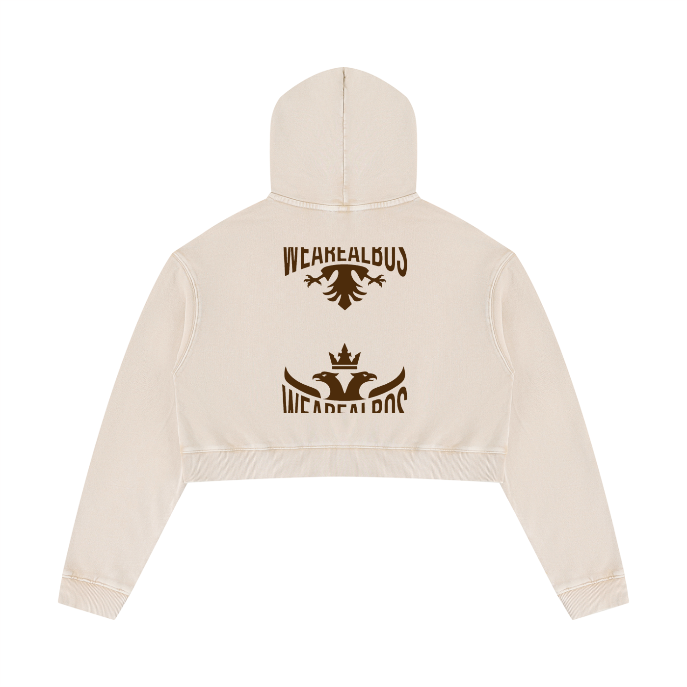 Women’s Mineral Washed Crop Hoodie