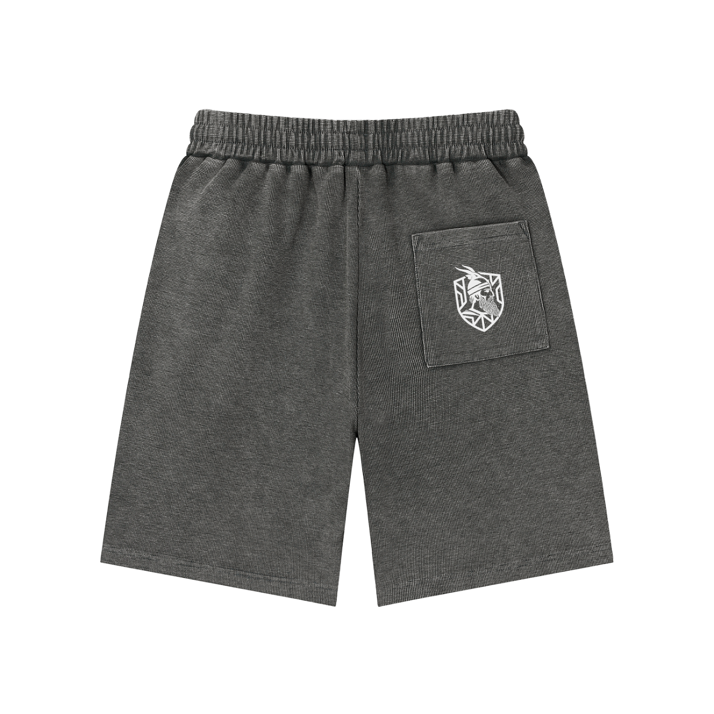 Mineral Wash Waffle Knit Shorts (Loose)