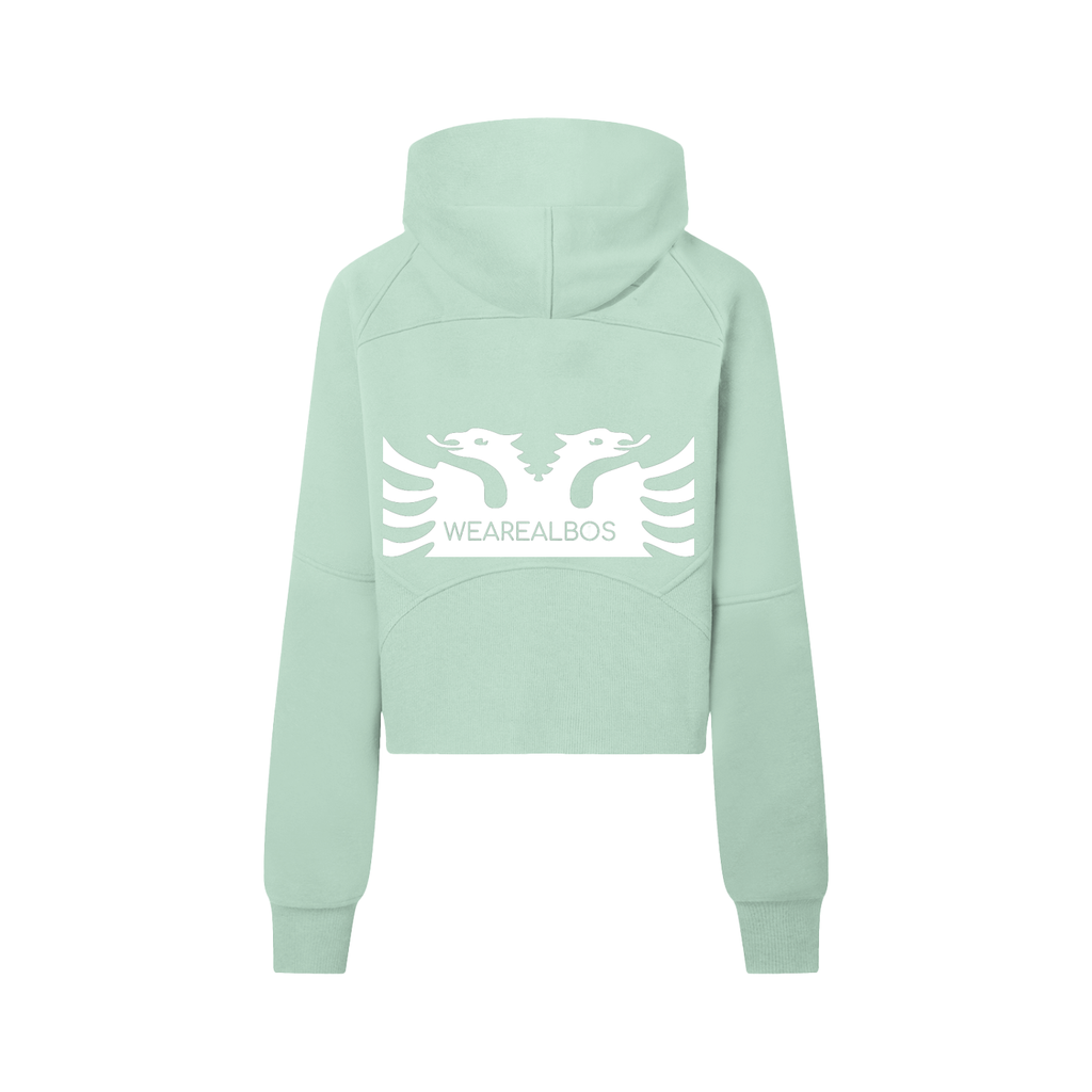 Cropped Half-Zip Hoodie (Bodycon)