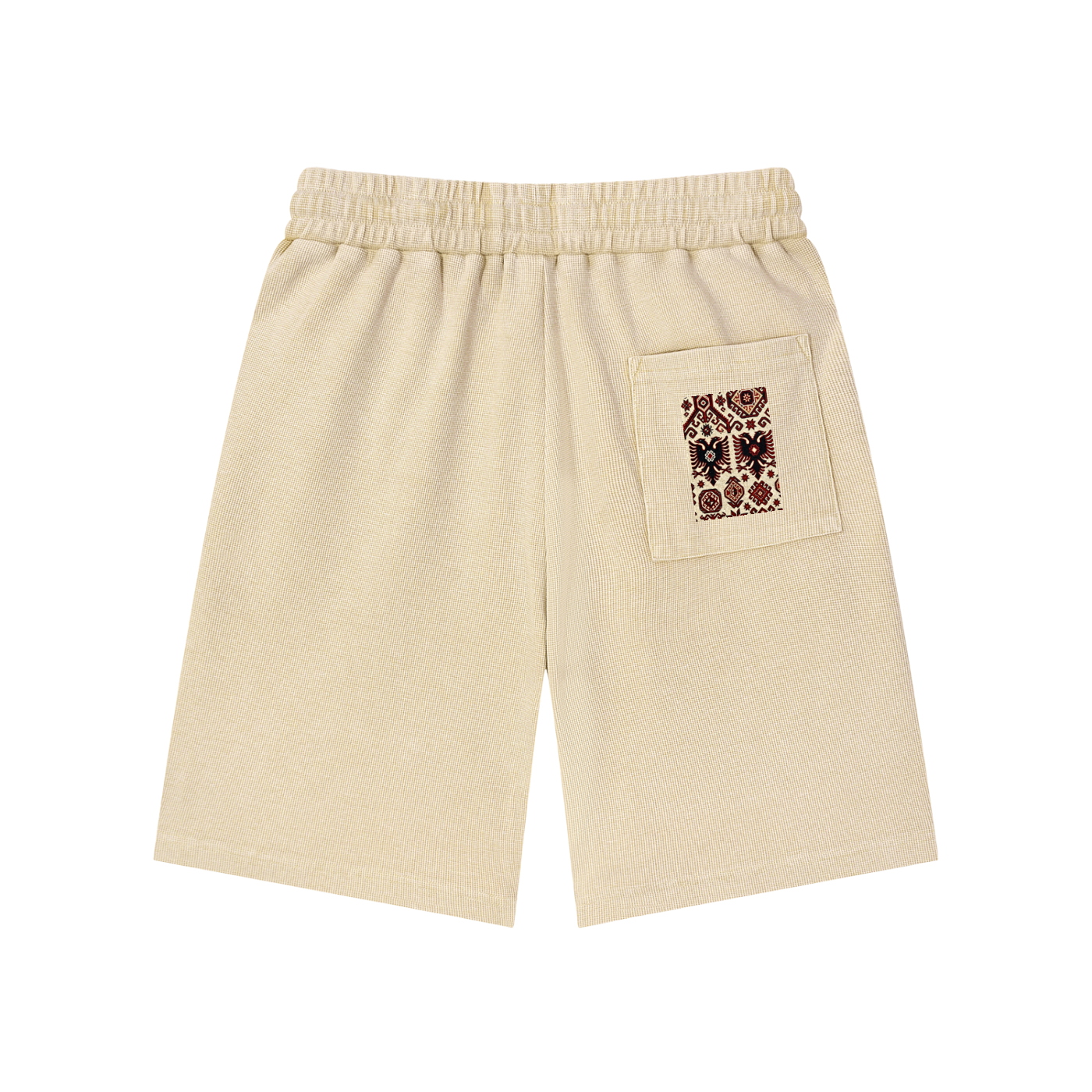 Mineral Wash Waffle Knit Shorts (Loose)