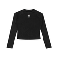 Dyed Washed Raglan Long Sleeve Slim T-Shirt (Bodycon)