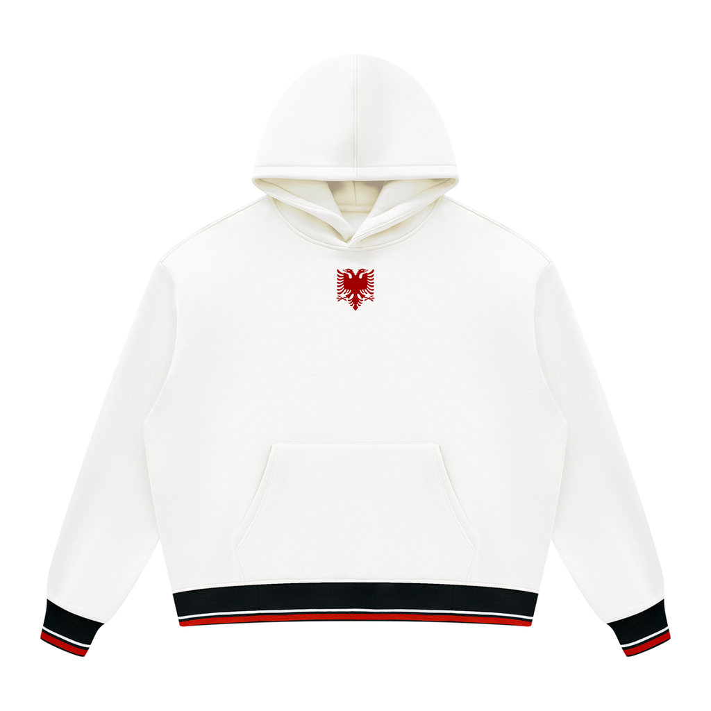 Unisex Oversized Color Block Fleece Hoodie