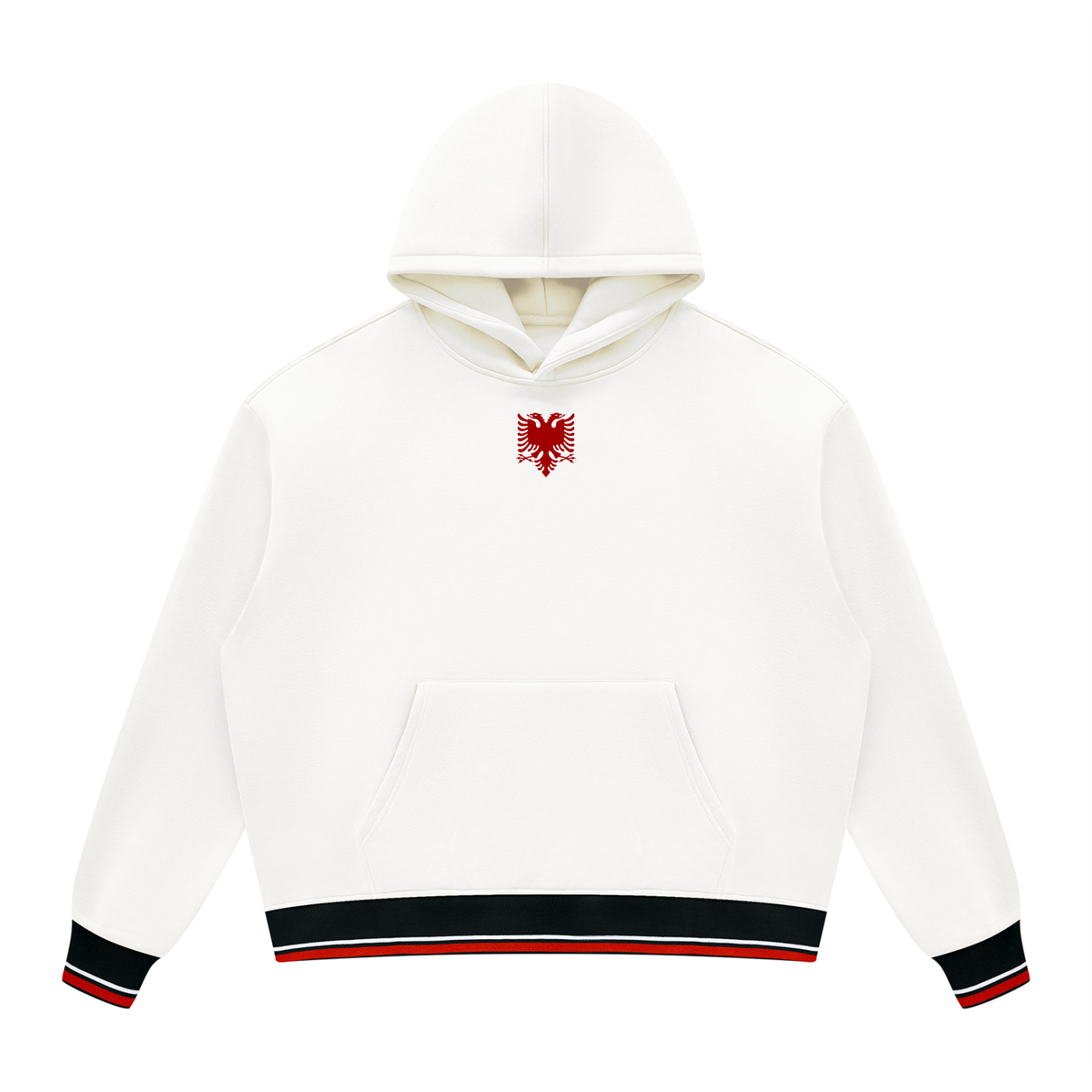 Unisex Oversized Color Block Fleece Hoodie