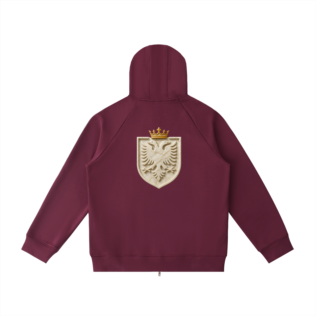 Heavyweight Raglan Sleeve Zip Hoodie