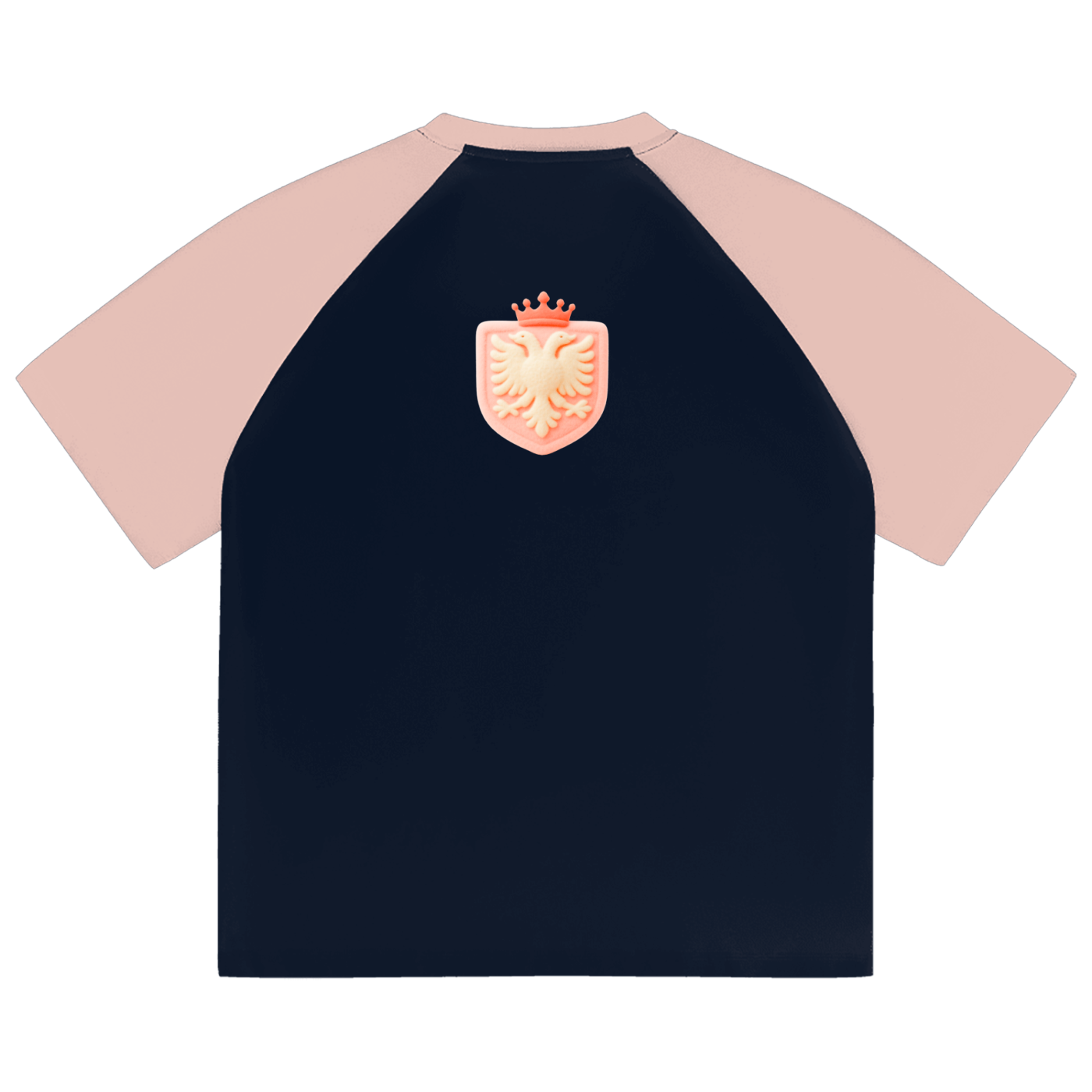 Color-Blocked Raglan Sleeve T-Shirt (Loose)