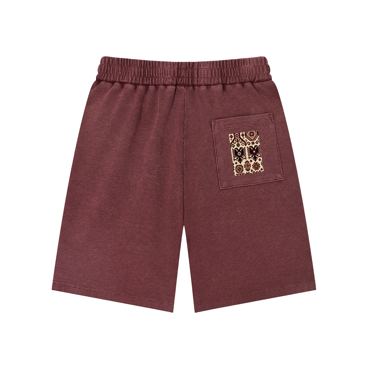Mineral Wash Waffle Knit Shorts (Loose)