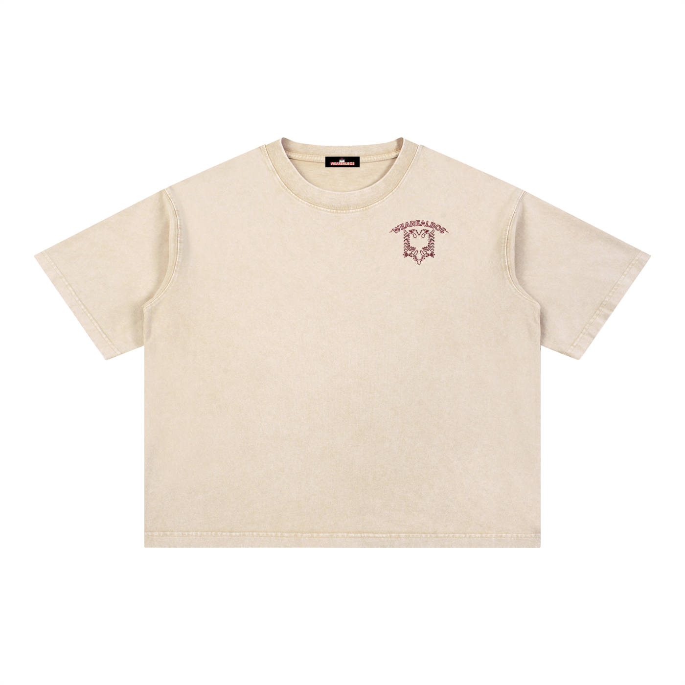 Mineral Wash Boxy Cotton T-Shirt (Loose)