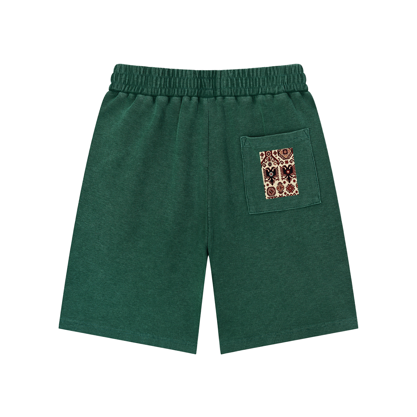 Mineral Wash Waffle Knit Shorts (Loose)