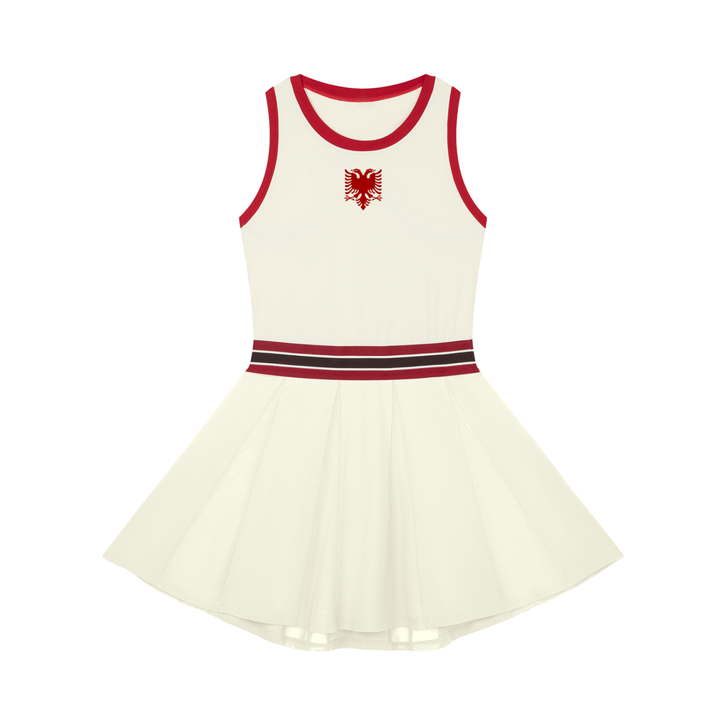 Women's Color Block A-Line Sleeveless Dress