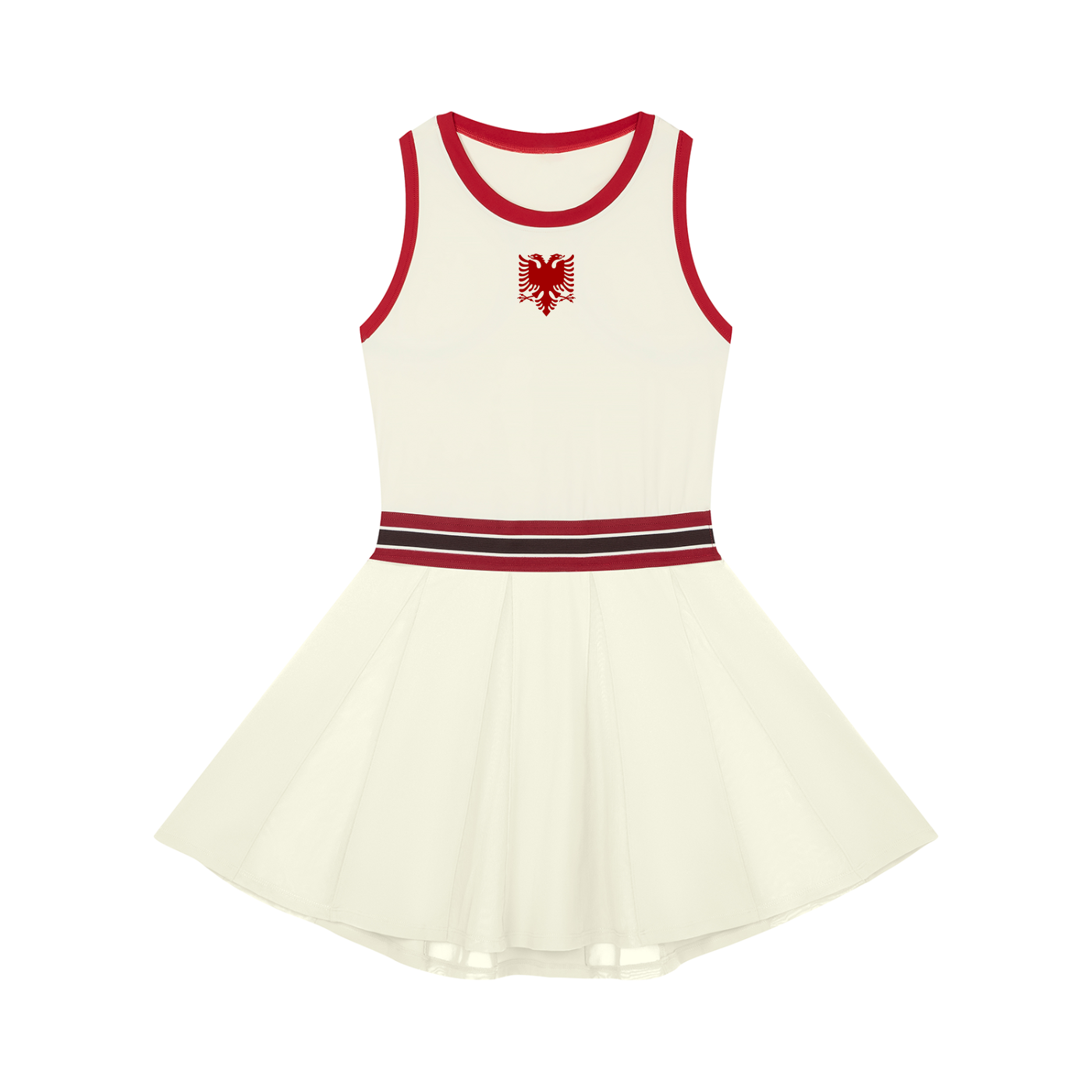 Women's Color Block A-Line Sleeveless Dress