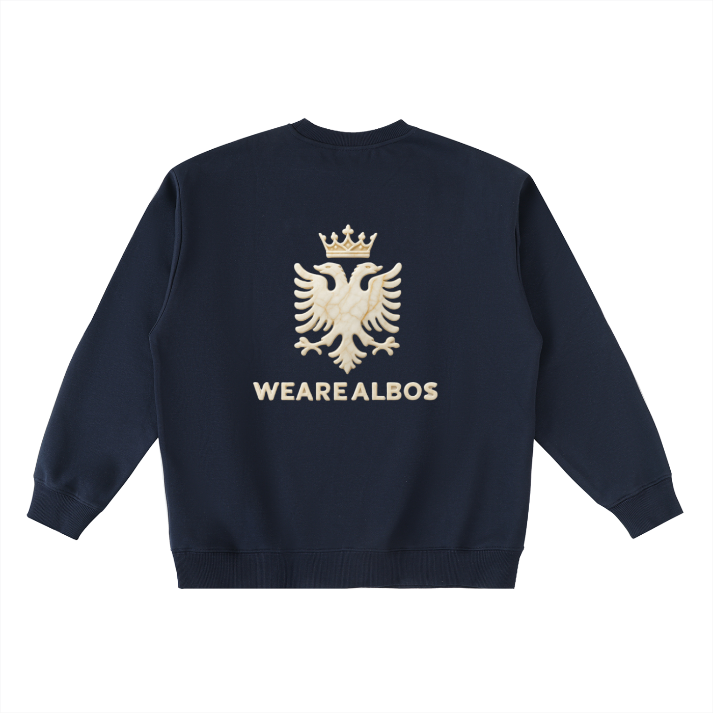 Oversized Crewneck Taped Sweatshirt (Loose)