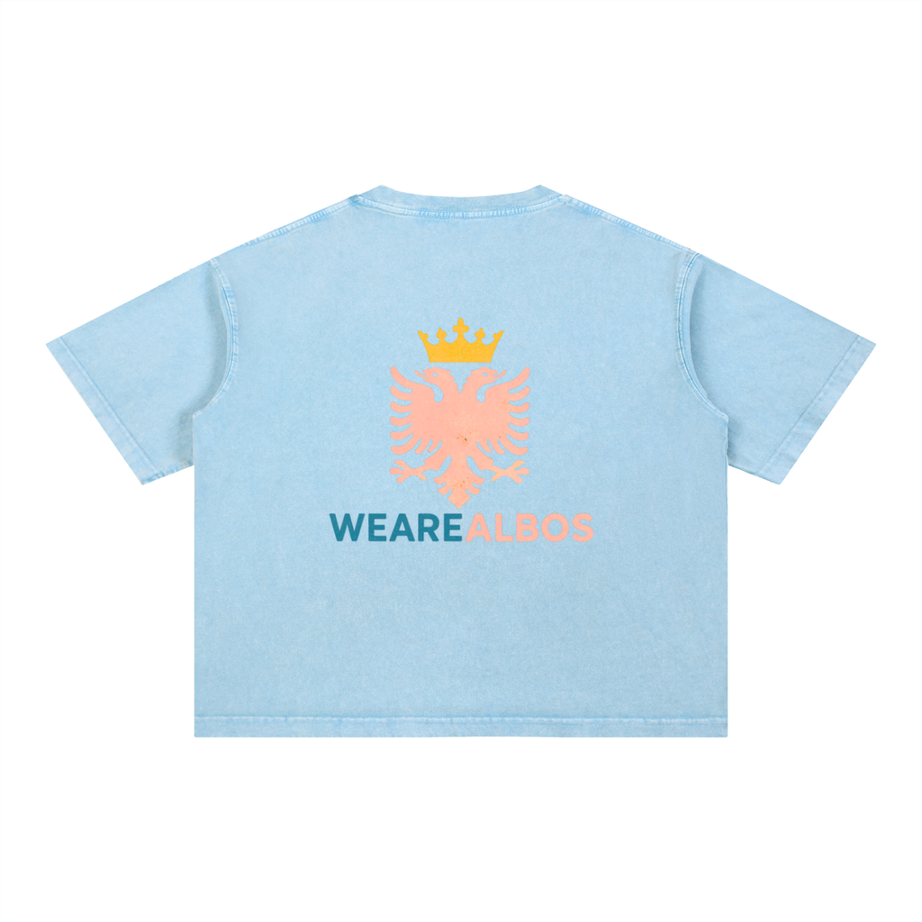 Mineral Wash Boxy Cotton T-Shirt (Loose)