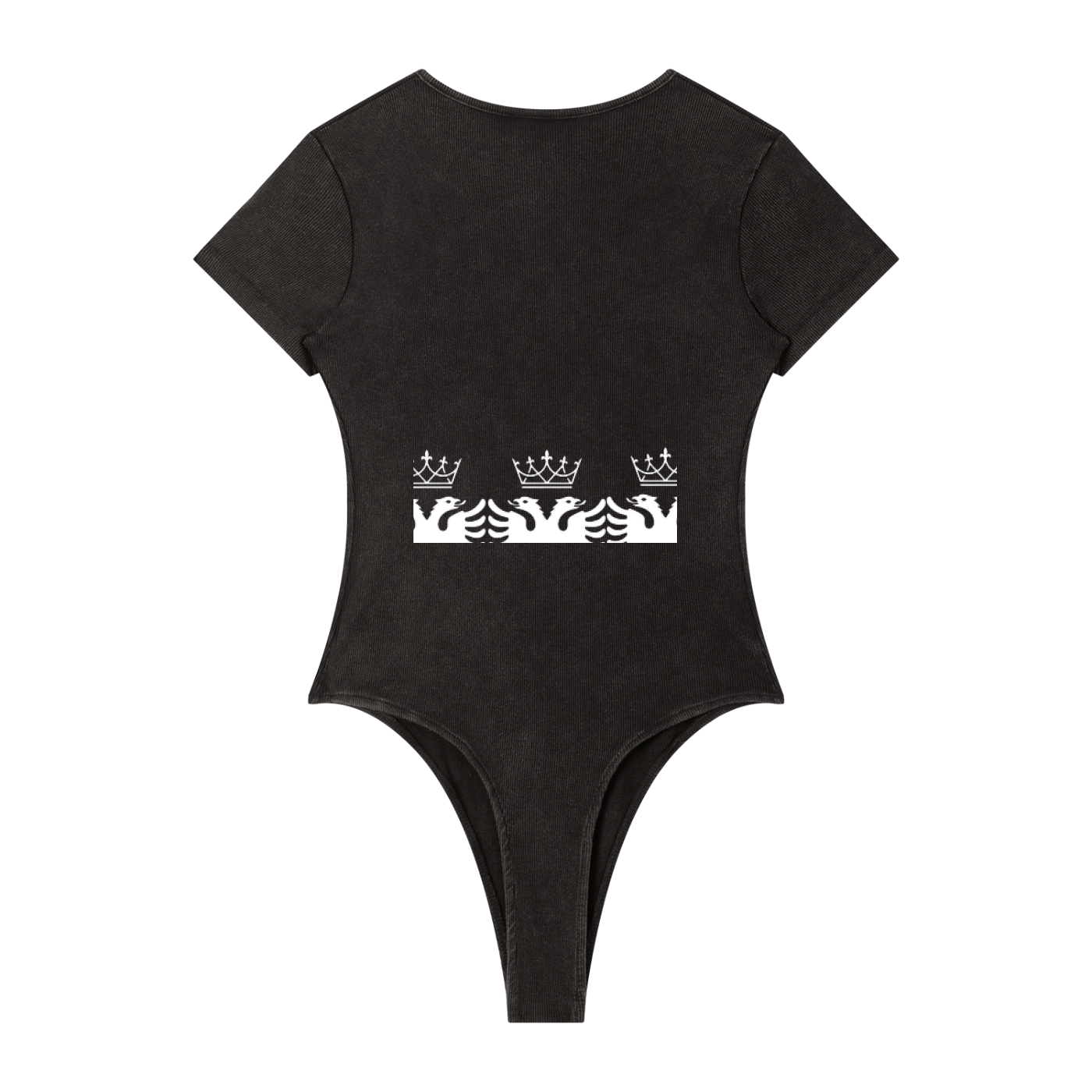 Women's Mineral Wash Crewneck Bodysuit (Bodycon)