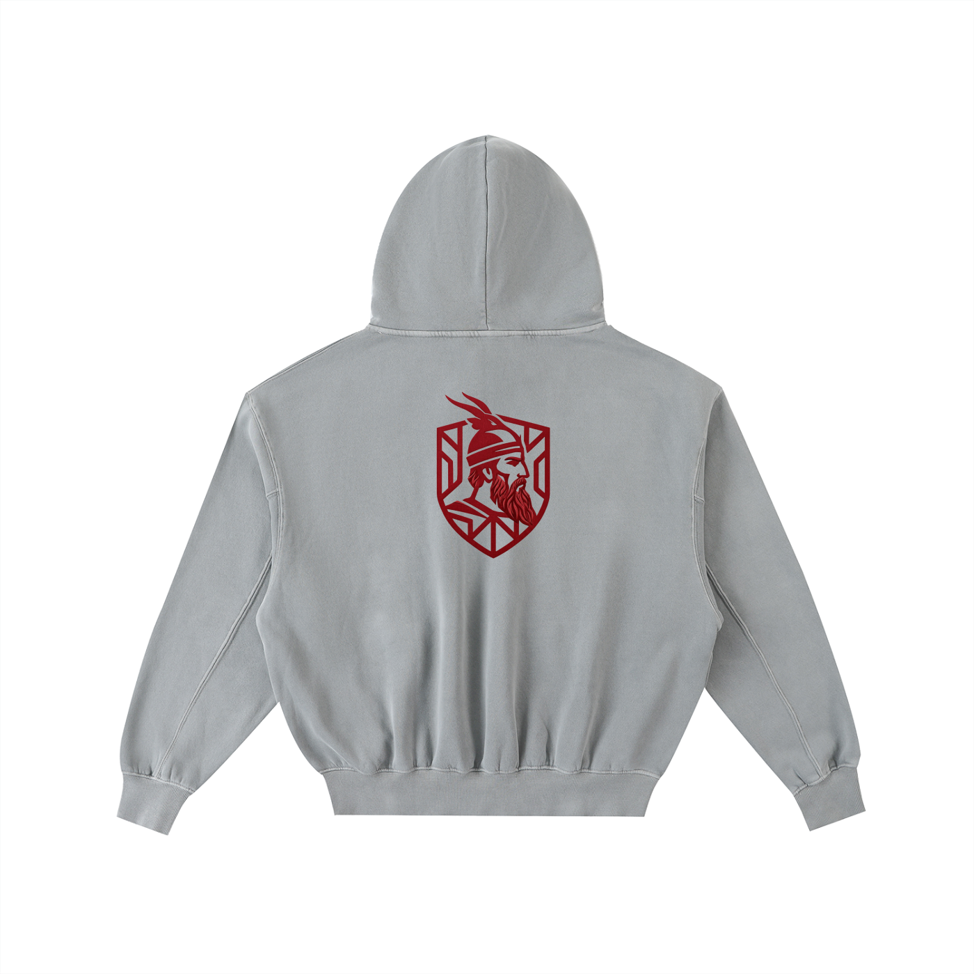 Frayed Enzyme Washed Fleece Hoodie