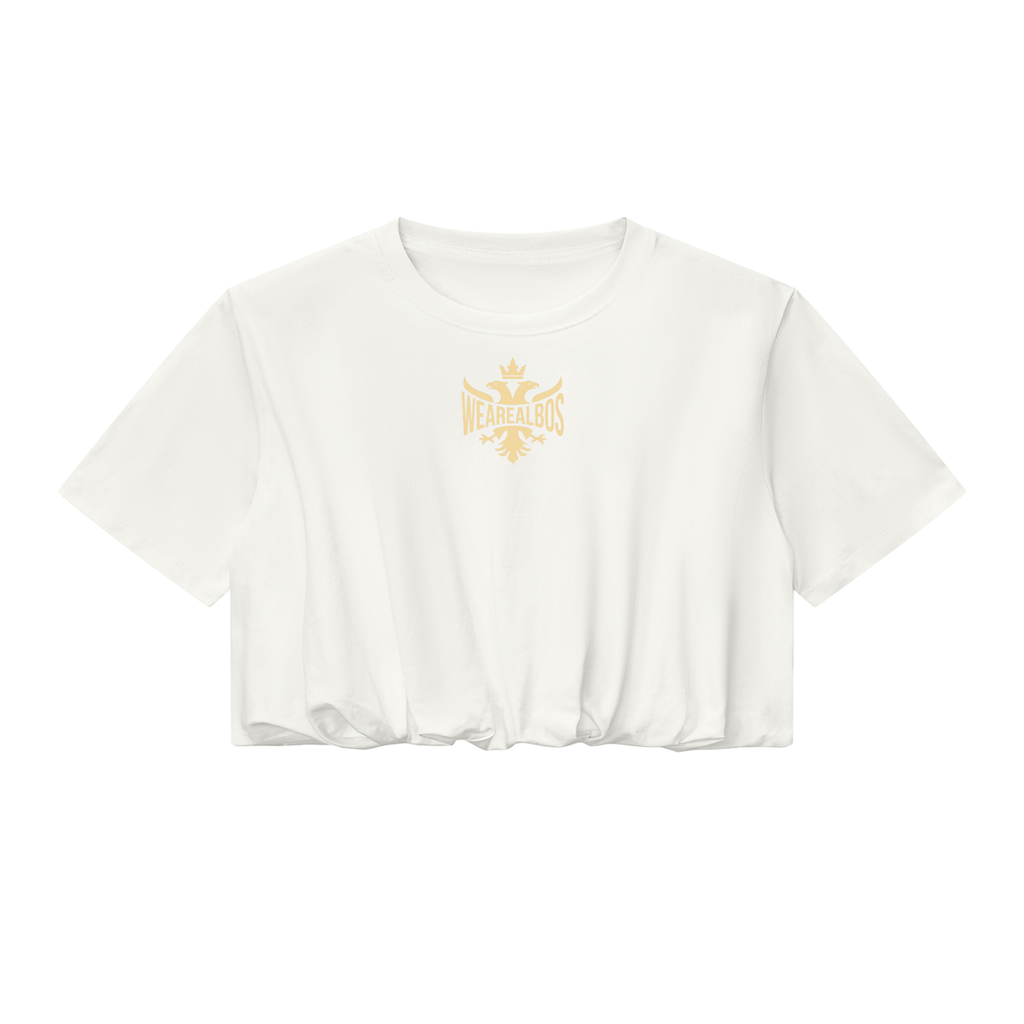 Women’s Crop Bubble Hem T-Shirt