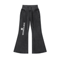 Vintage Washed Flared Fleece Pants