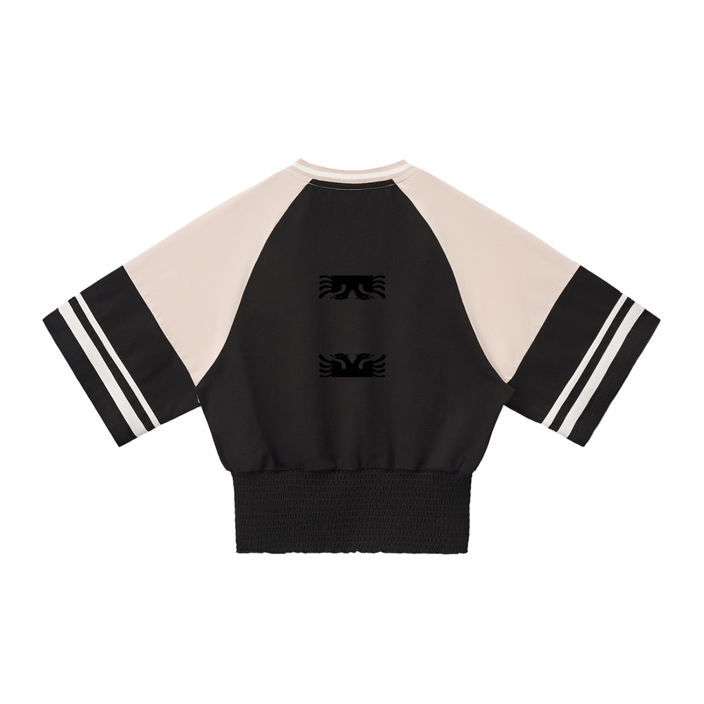 Women's Color Block Ruched T-Shirt (Loose)