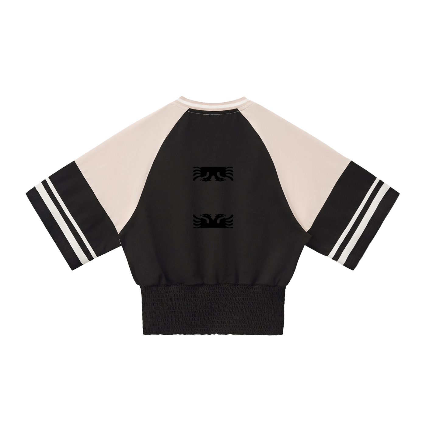 Women's Color Block Ruched T-Shirt (Loose)