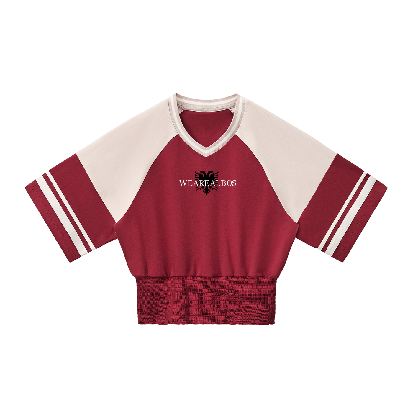 Women's Color Block Ruched T-Shirt (Loose)
