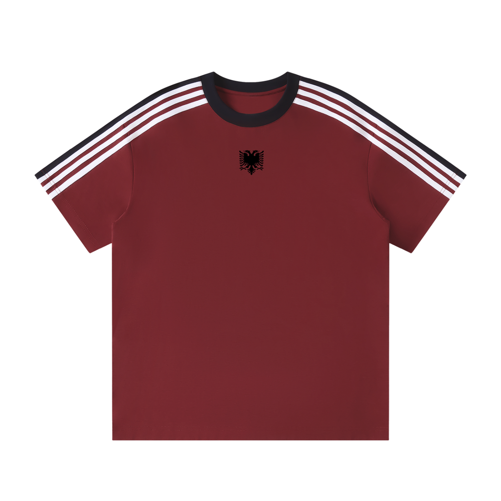 Unisex Colorblock Striped T-Shirt (Loose)