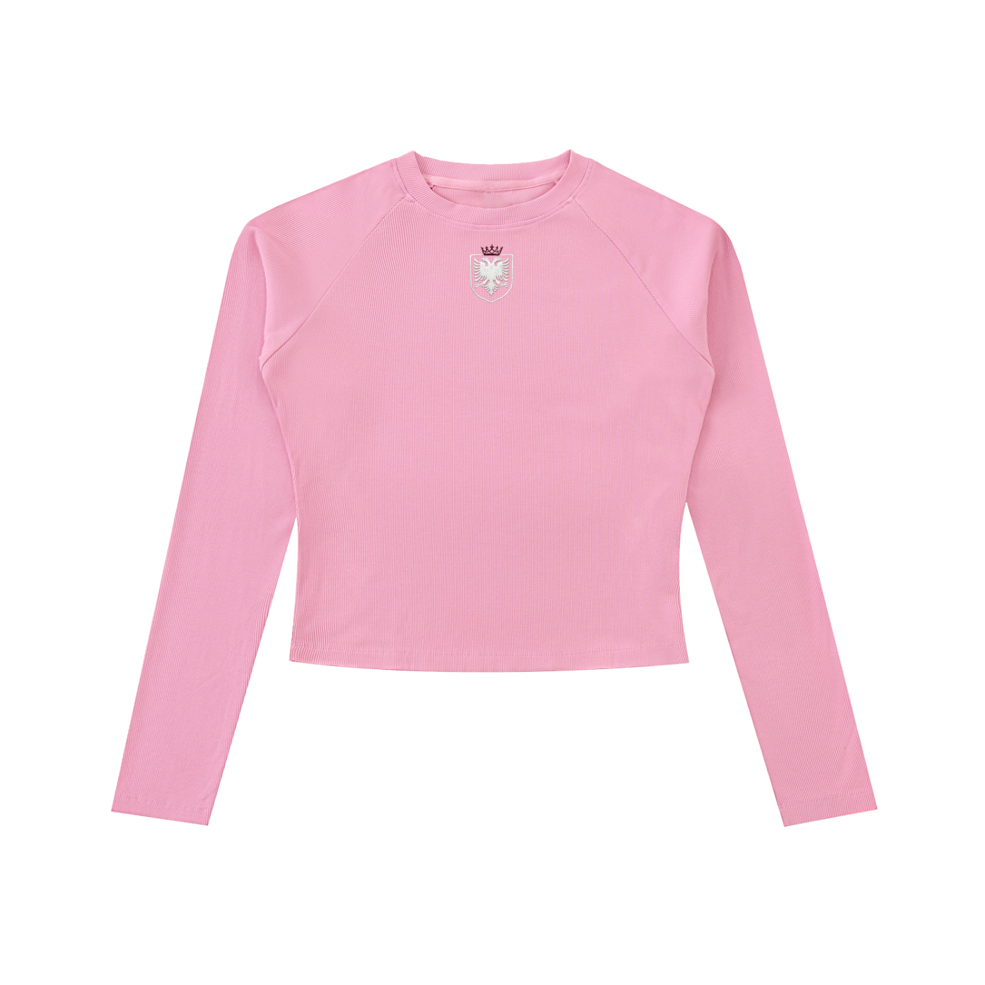 Dyed Washed Raglan Long Sleeve Slim T-Shirt (Bodycon)