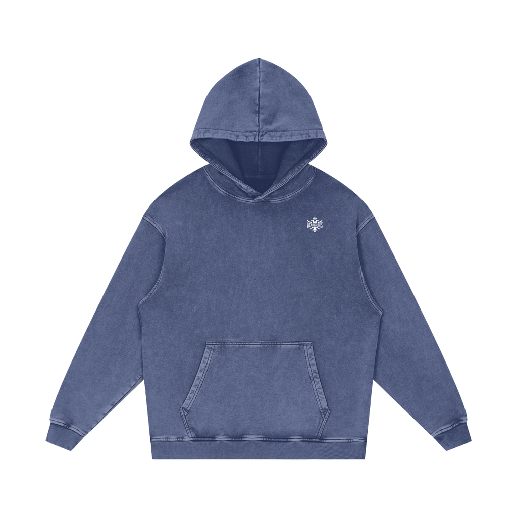 Snow Washed Loose Cotton Hoodie