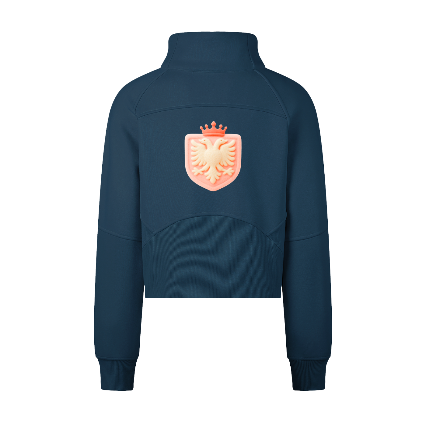 Cropped Half-Zip Sweatshirt (Bodycon)