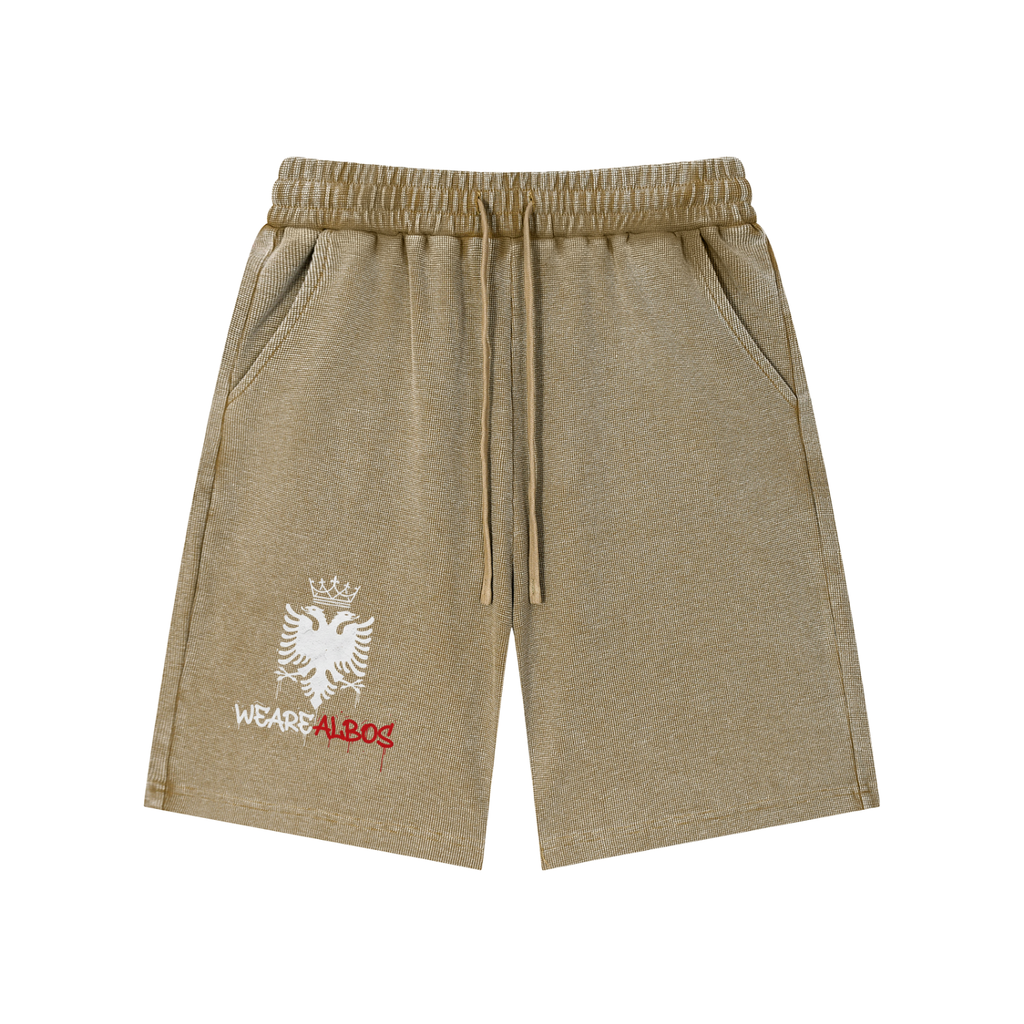 Mineral Wash Loose Knit Shorts Unisex (Loose)