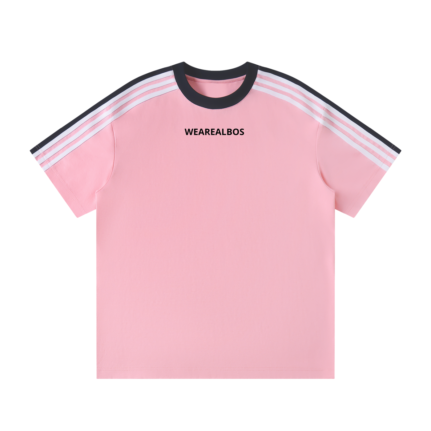 Unisex Colorblock Striped T-Shirt (Loose)