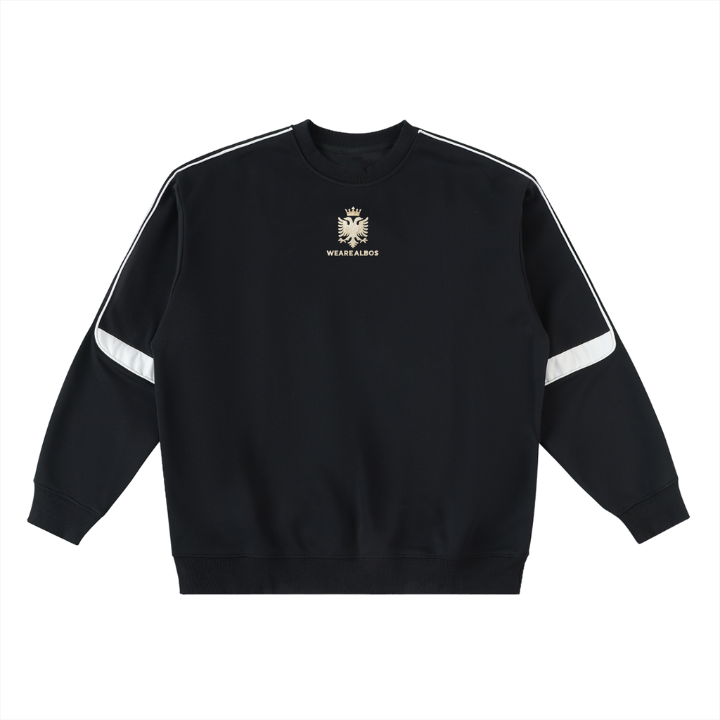 Oversized Crewneck Taped Sweatshirt (Loose)