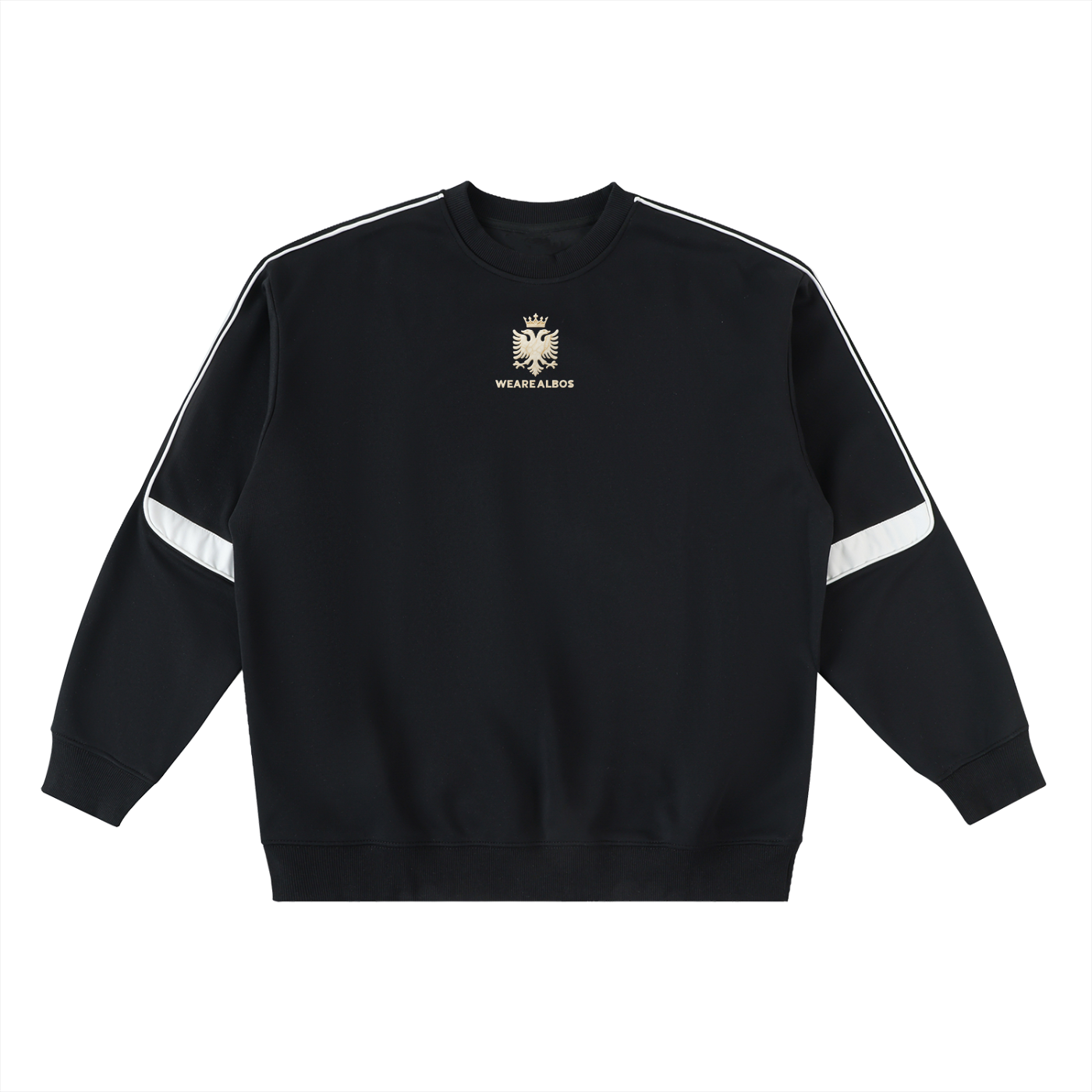 Oversized Crewneck Taped Sweatshirt (Loose)