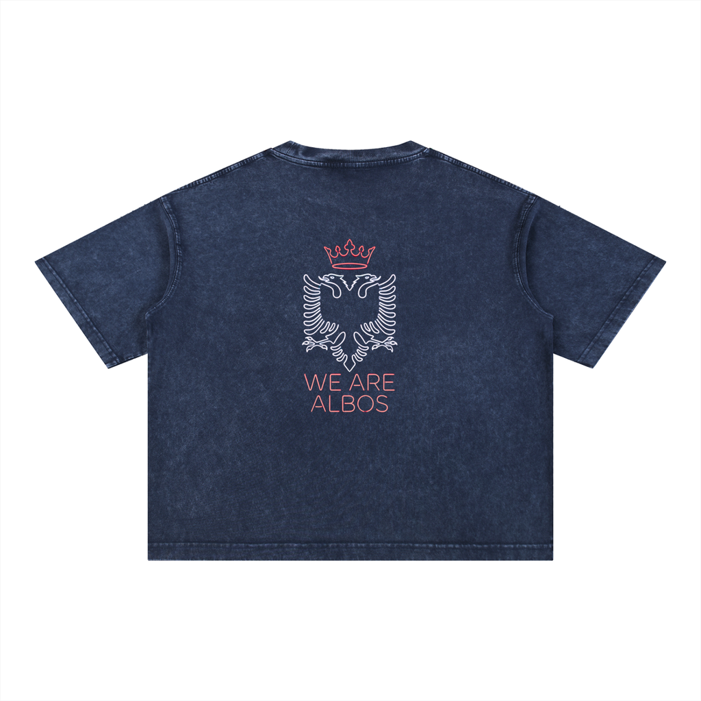 Mineral Wash Boxy Cotton T-Shirt (Loose)