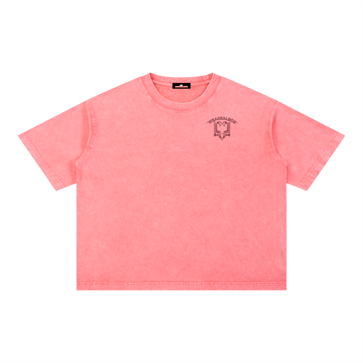 Mineral Wash Boxy Cotton T-Shirt (Loose)