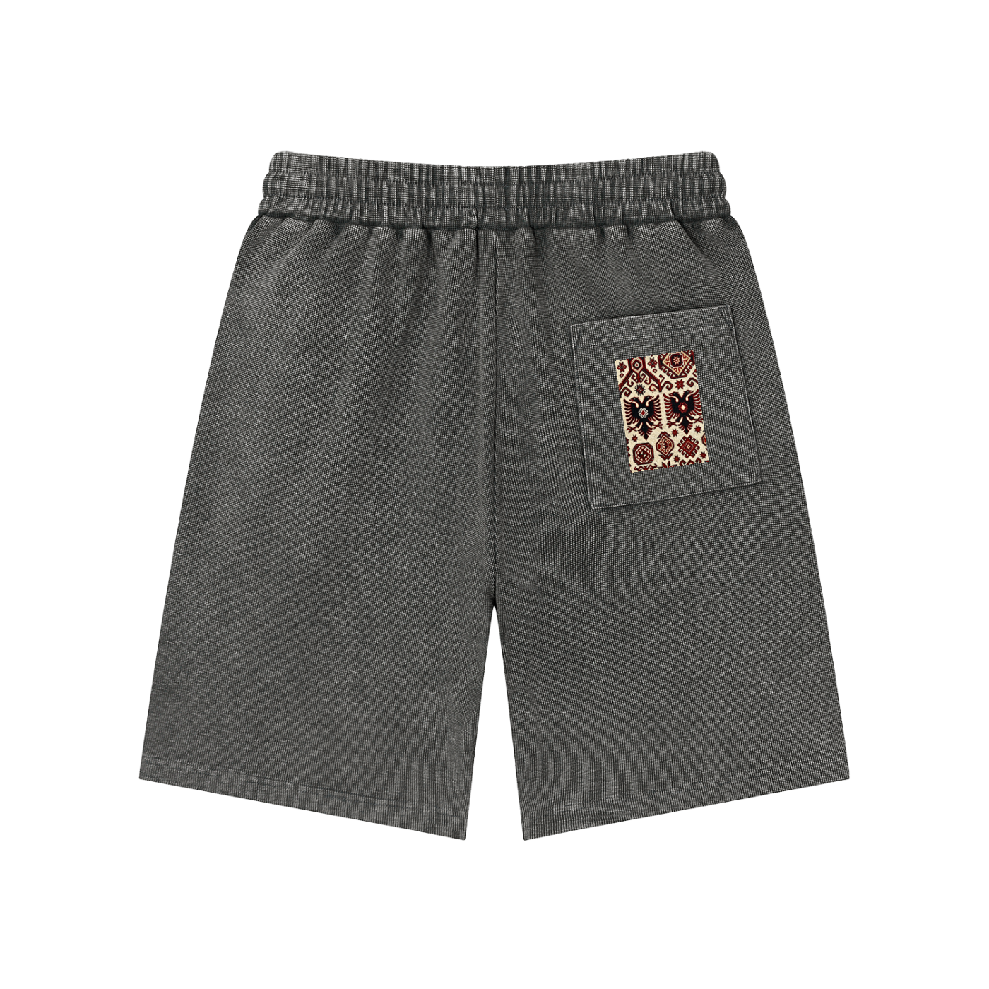 Mineral Wash Waffle Knit Shorts (Loose)