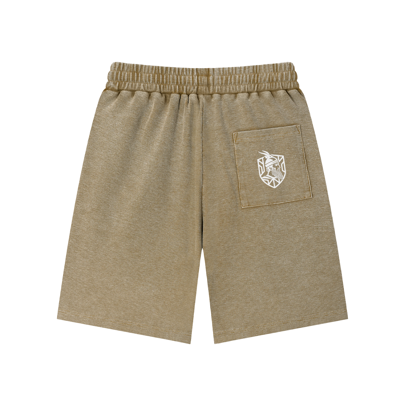 Mineral Wash Waffle Knit Shorts (Loose)