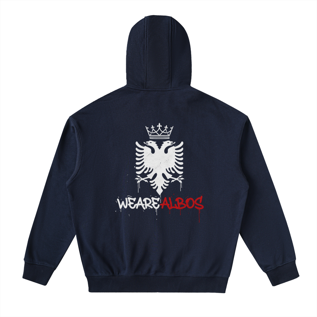 Drop-Shoulder Zip Up Hoodie (Loose)