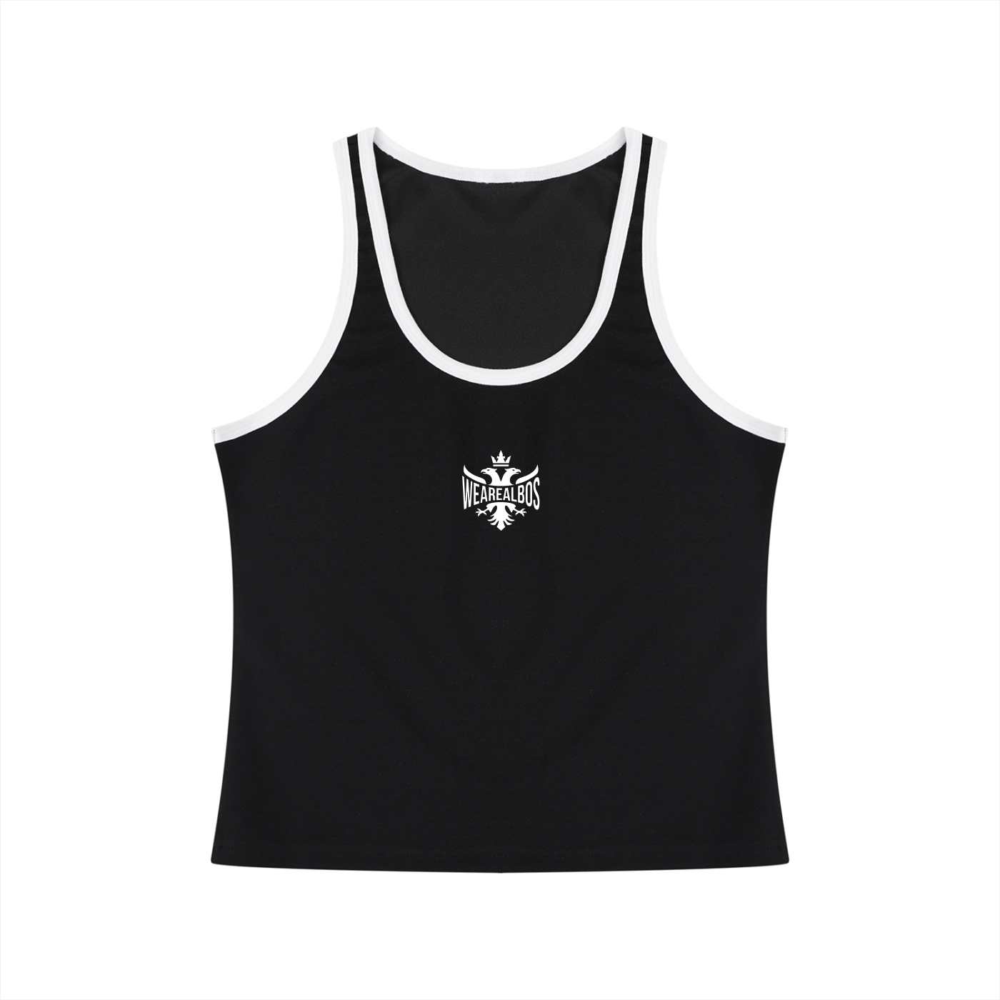 Women's Color Block Cropped Tank Top