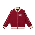 Color Block Raglan Sleeve Zip Track Jacket (Loose)