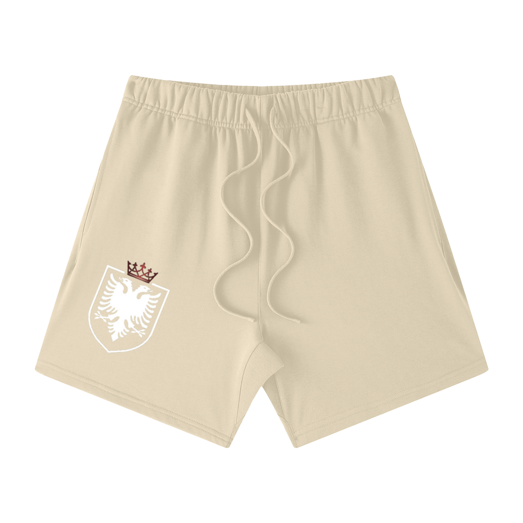 Unisex Earth Tone Loose Fit Cotton Shorts