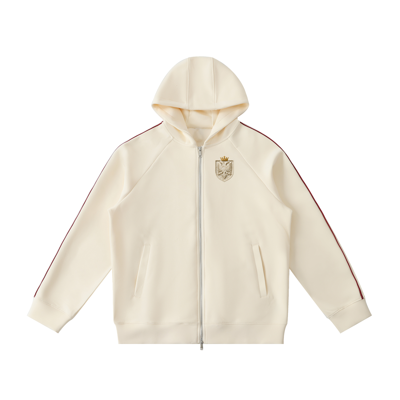 Heavyweight Raglan Sleeve Zip Hoodie