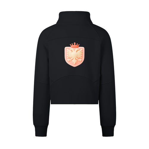 Cropped Half-Zip Sweatshirt (Bodycon)