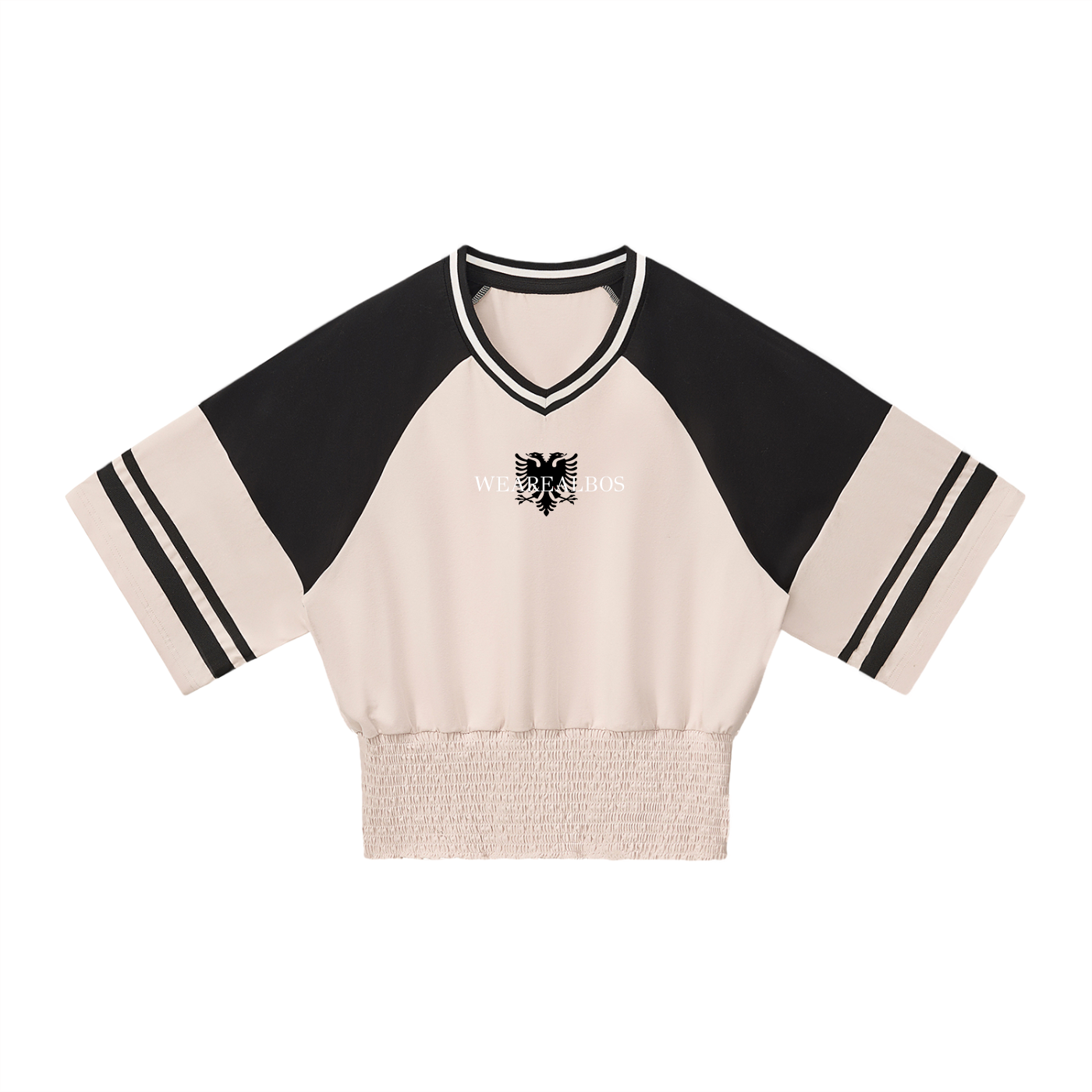 Women's Color Block Ruched T-Shirt (Loose)