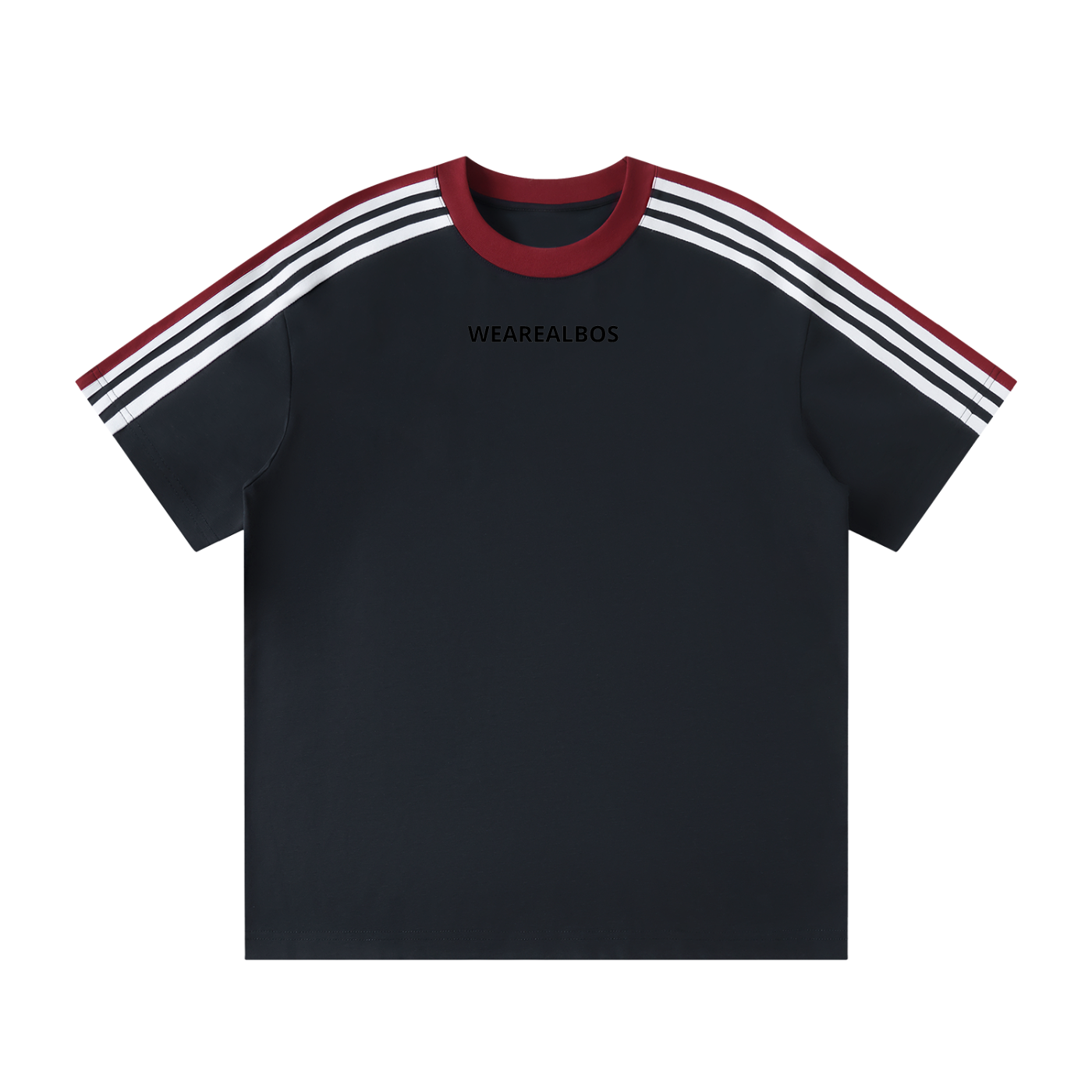 Unisex Colorblock Striped T-Shirt (Loose)