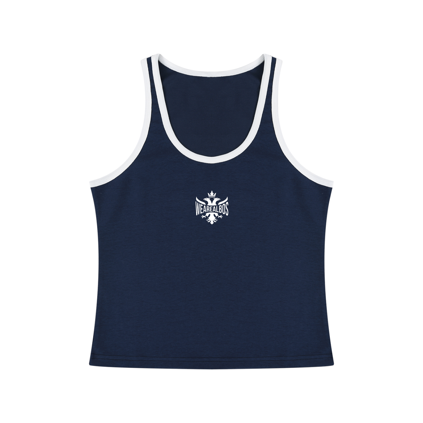 Women's Color Block Cropped Tank Top