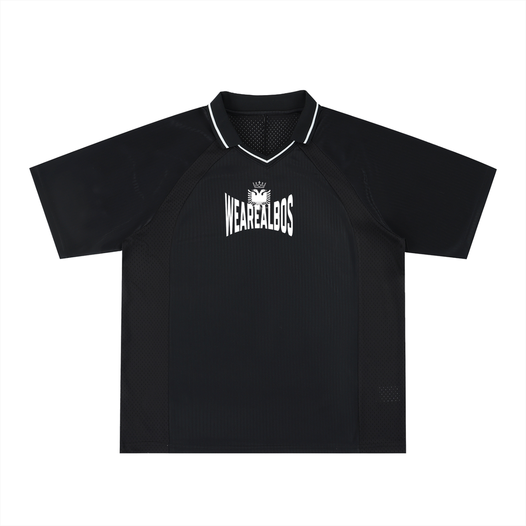 Striped V-Neck Soccer Jersey (Oversized)