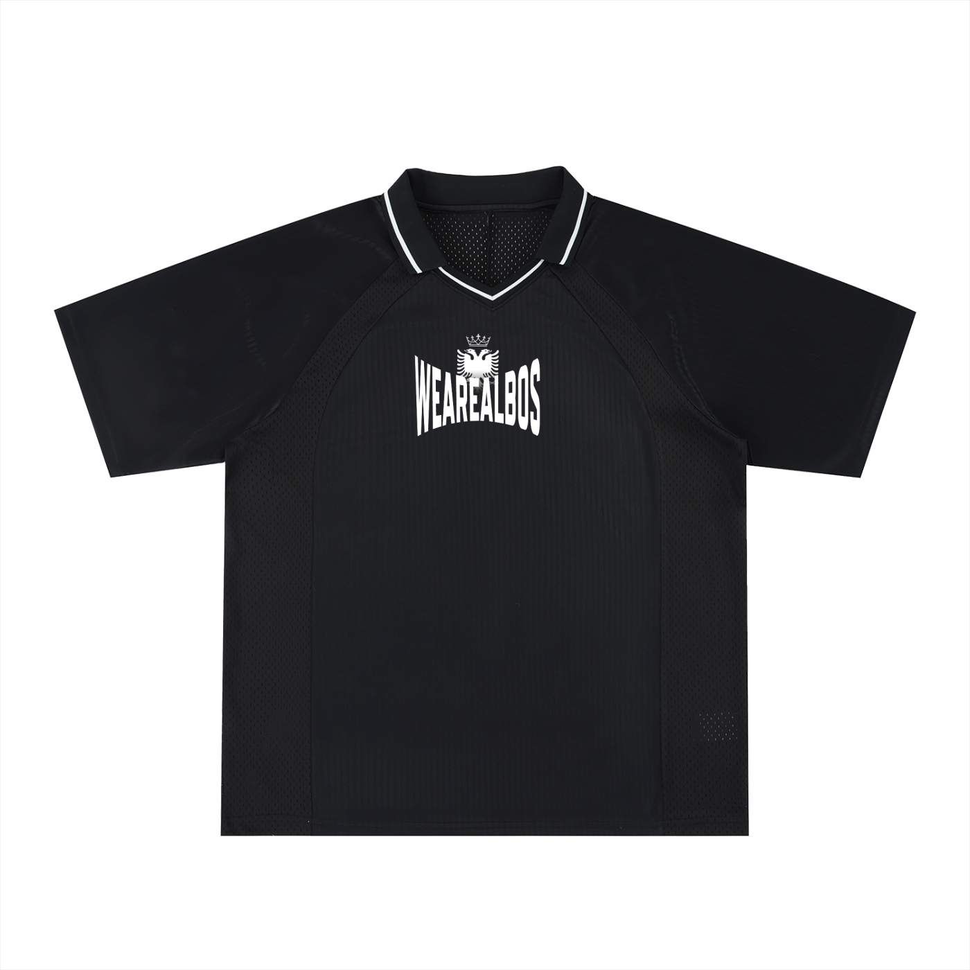 Striped V-Neck Soccer Jersey (Oversized)